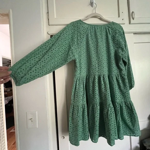 Karina Grimaldi Irina Eyelet Mini Dress in Sage size XS from Revolve - Picture 10 of 14